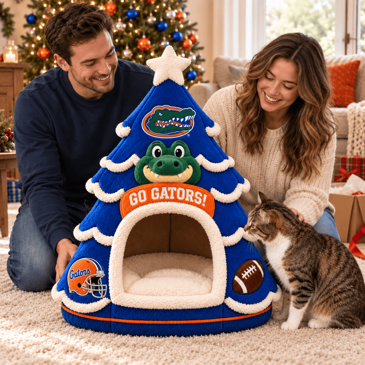 FGT Premium Christmas Tree Pet Bed NHVH