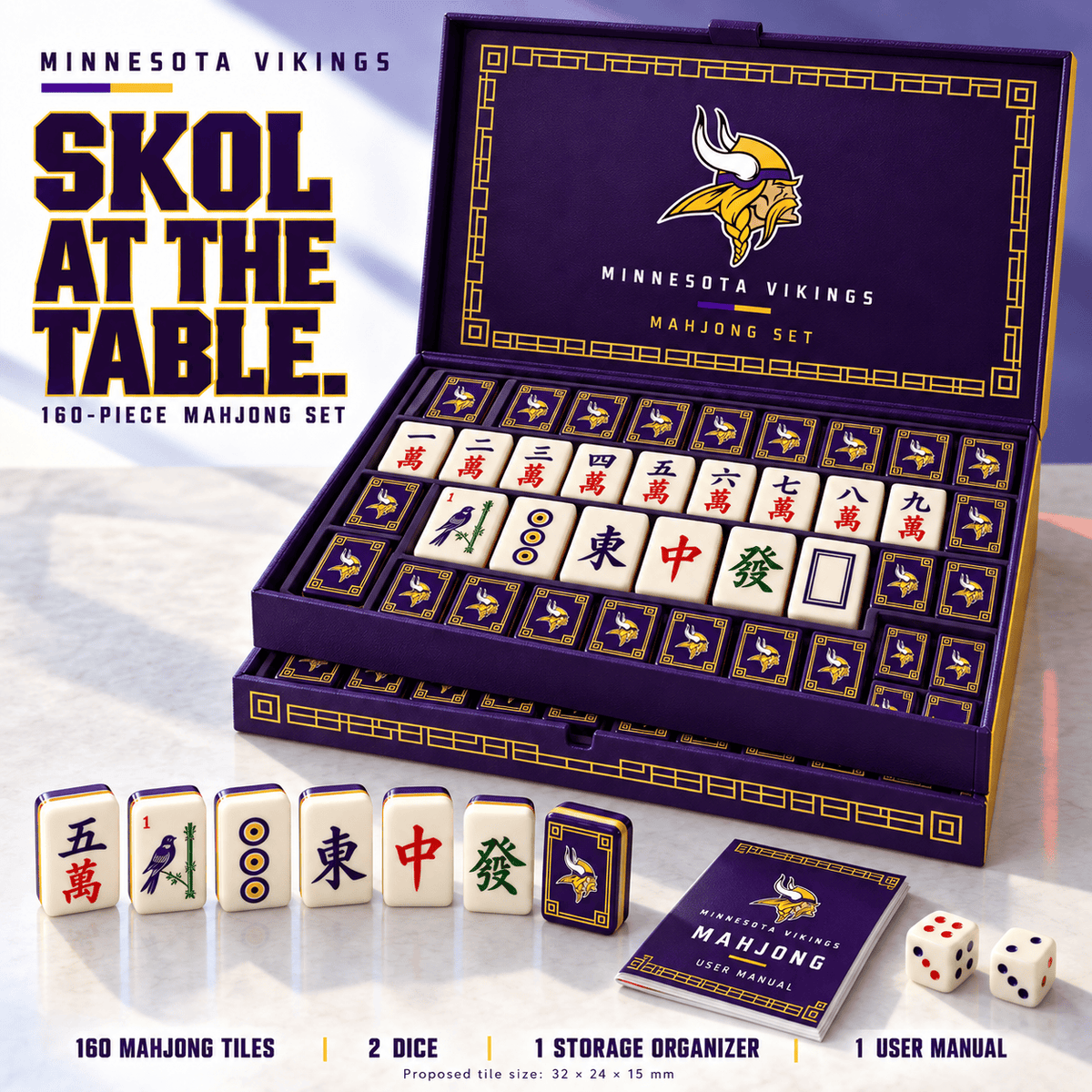 MNVK Premium Mahjong Set – Game Night Edition PNPA