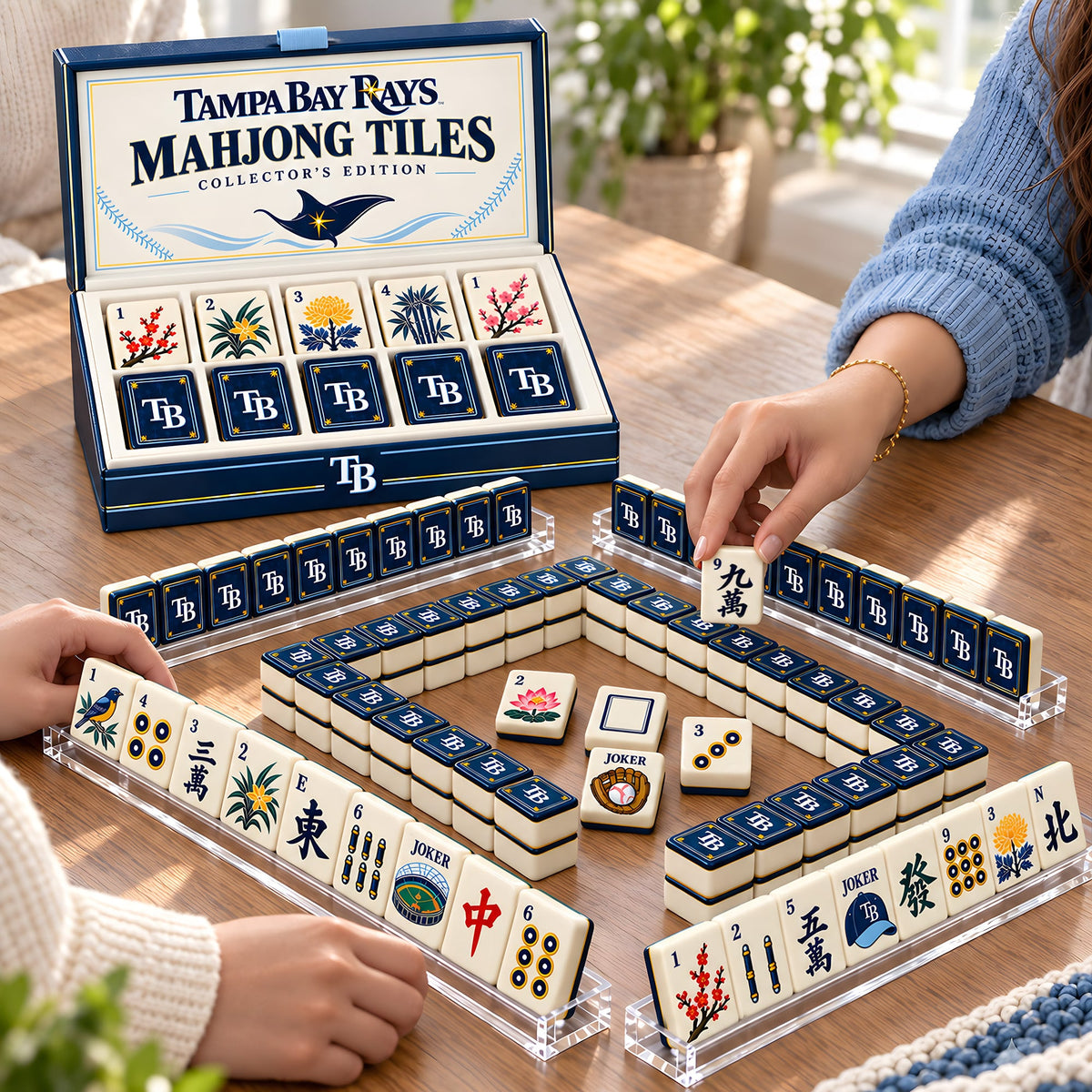 Premium TPBR Mahjong Tiles Set PVNA