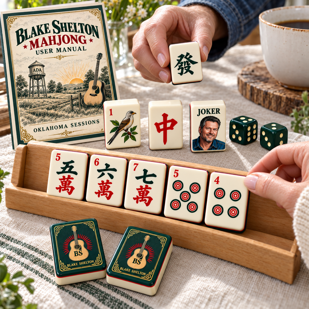 Premium BLSH Mahjong Tiles Set PVNA