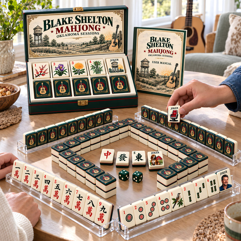 Premium BLSH Mahjong Tiles Set PVNA