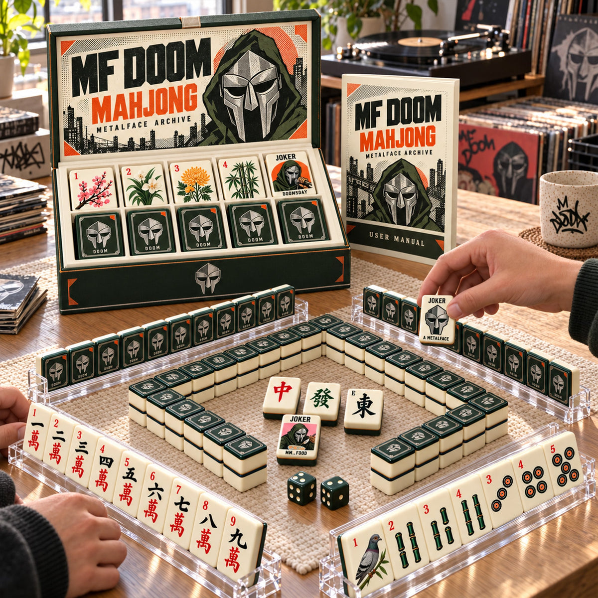 Premium MFD Mahjong Tiles Set PVNA