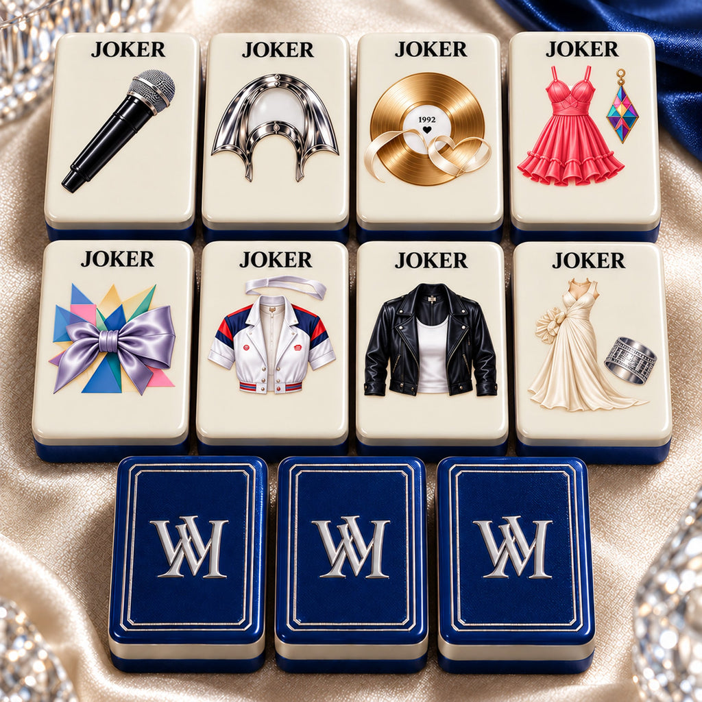 Premium WNHT Mahjong Tiles Set PVNA