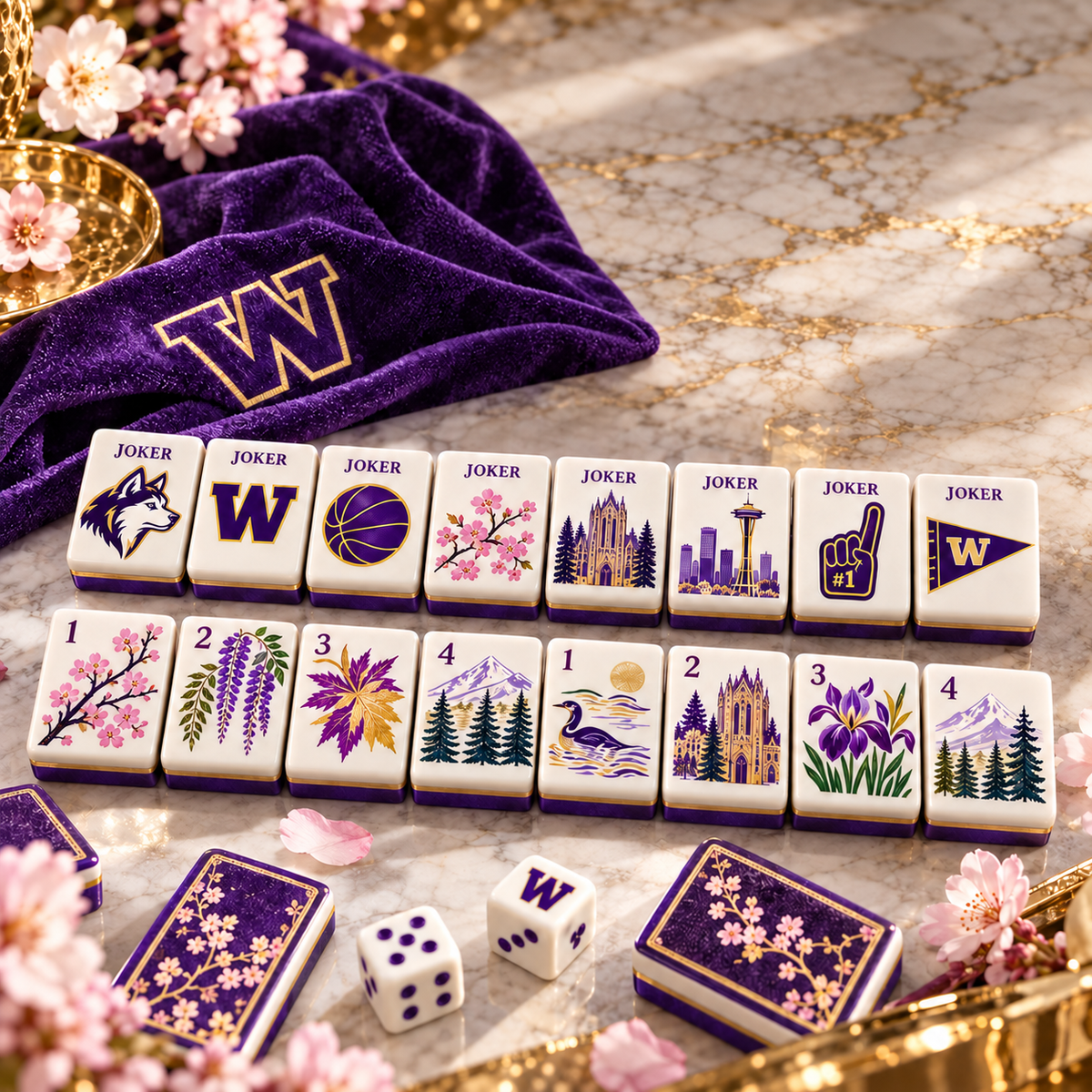 Premium WSH Mahjong Tiles Set TNSM