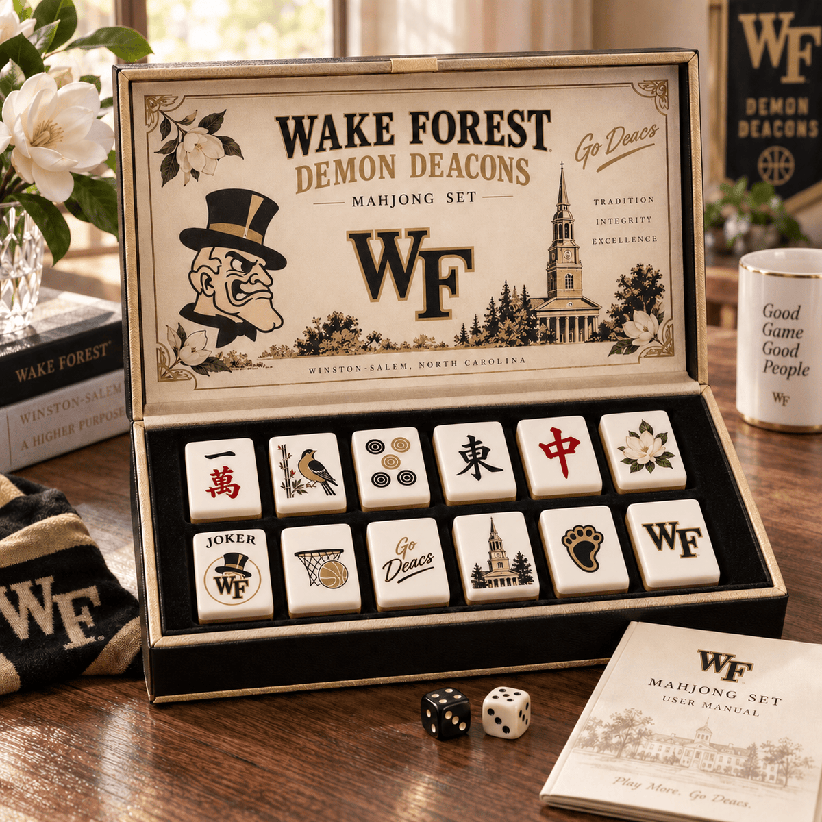 Premium WFDD Mahjong Tiles Set TNSM