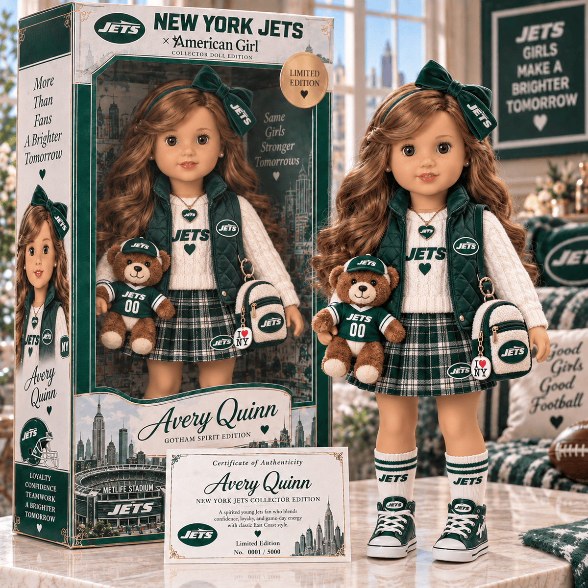 Premium NYJ Commemorative Collector Doll NTNA