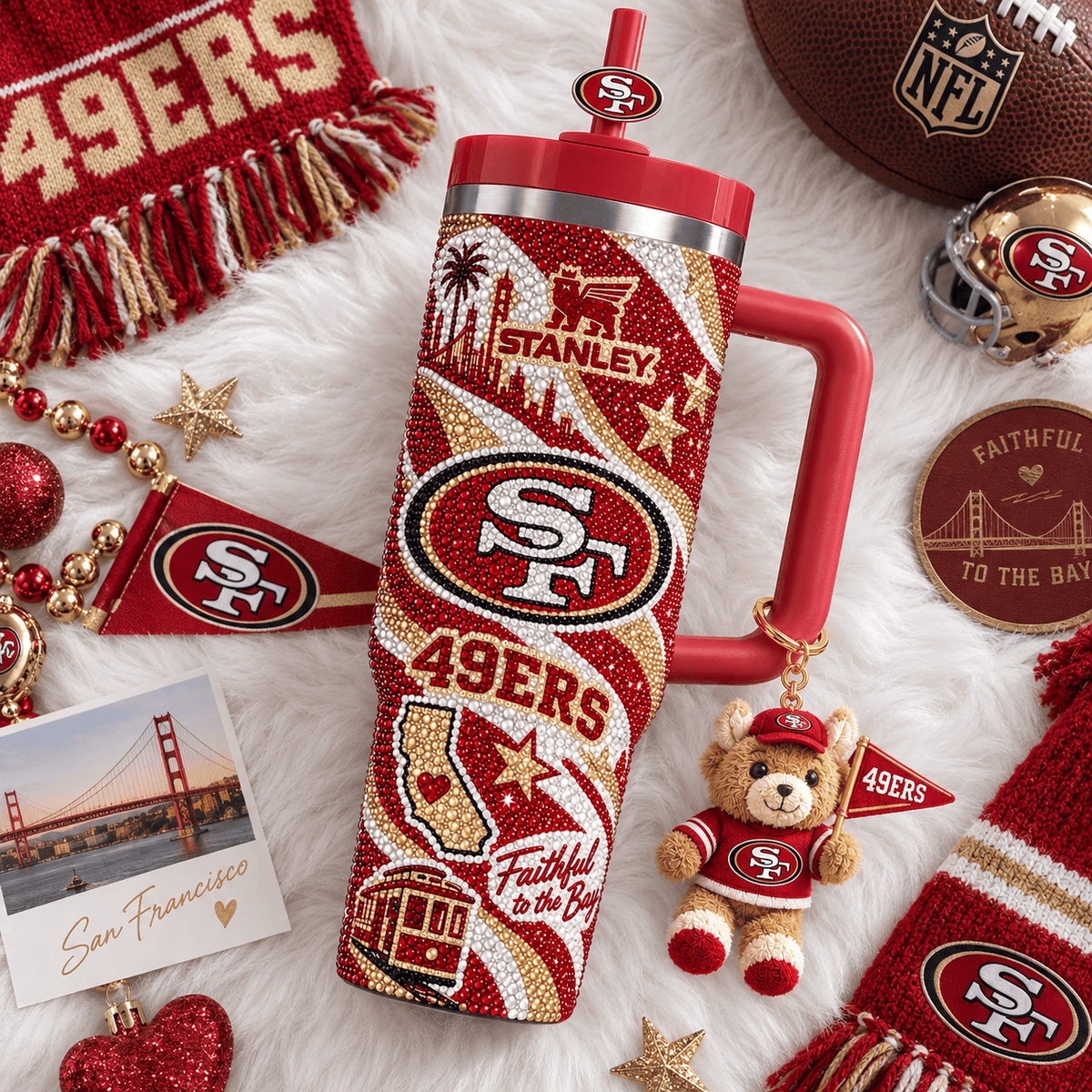SF49 40oz Tumbler With Handle TTNL