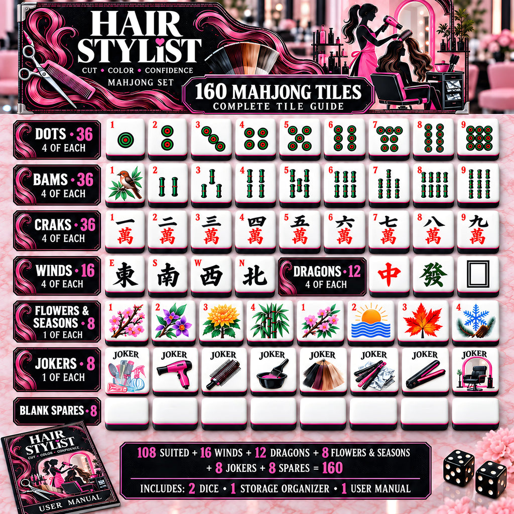 Premium HRSL Mahjong Tiles Set PVNA